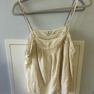 Aritzia silk cami blouse size large